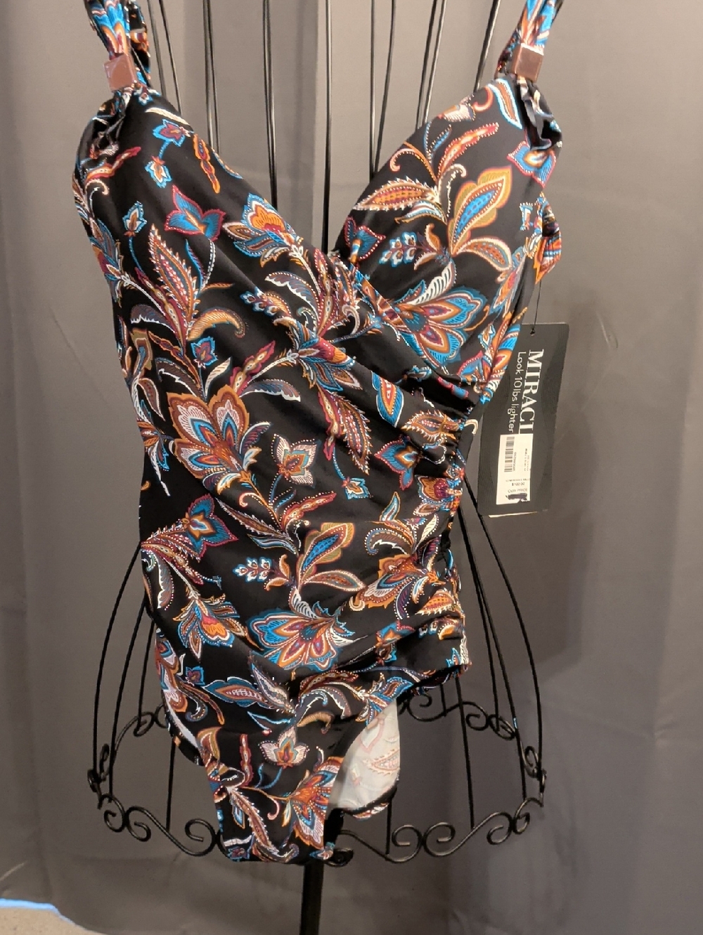 Miraclesuit Sz 14 One Piece Swimsuit